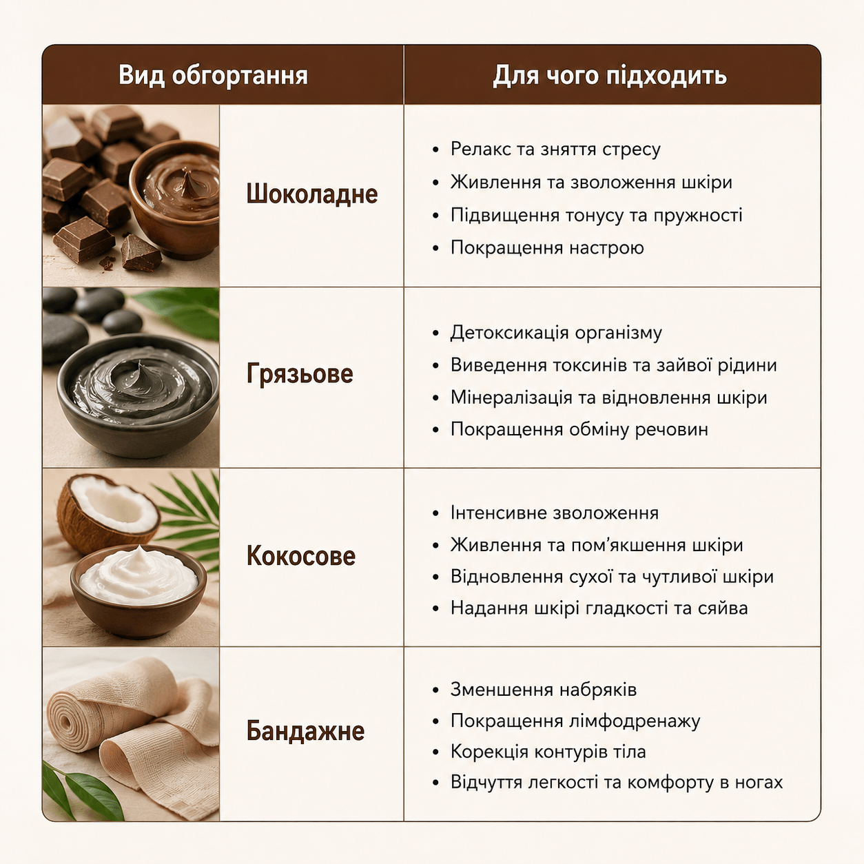 обгортання від целюліту для салонів краси Ніка та Африка